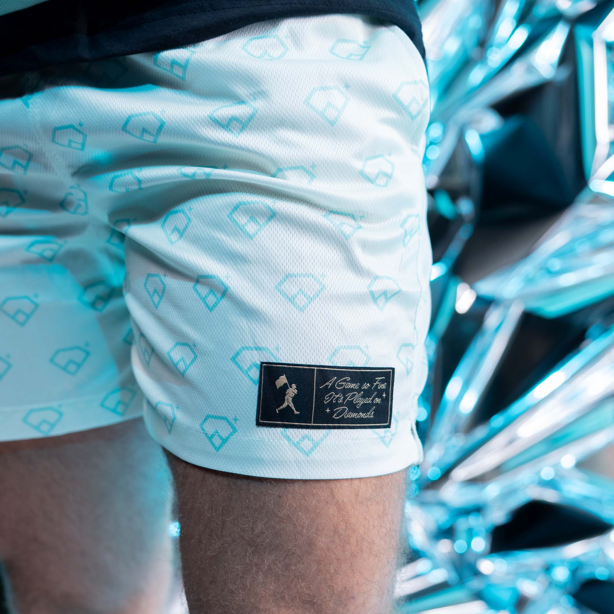 A Game So Fine Diamond Air Mesh Shorts - Image 7