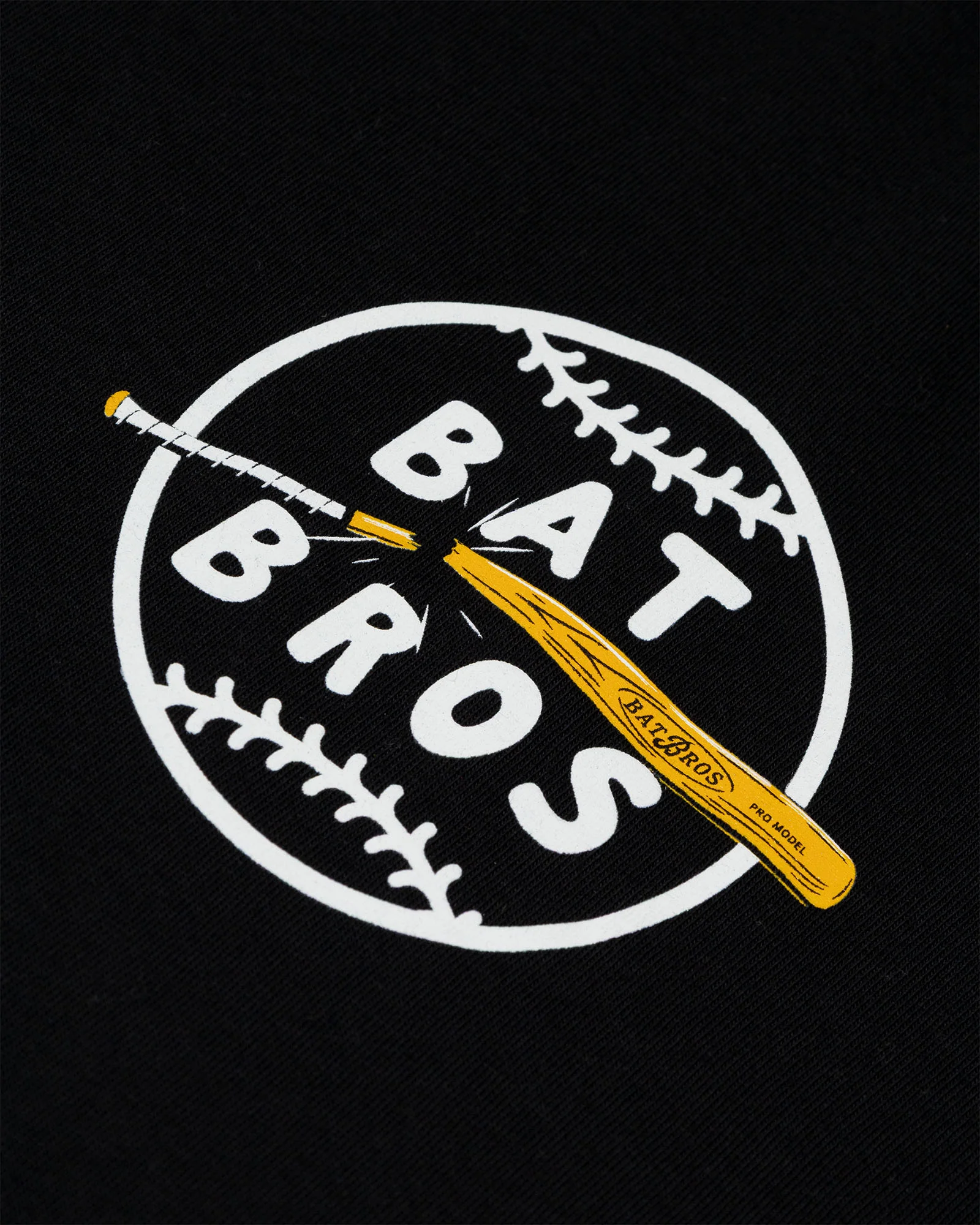 Bat Bros Broken Bat T-Shirt (Black) - Youth - Image 3
