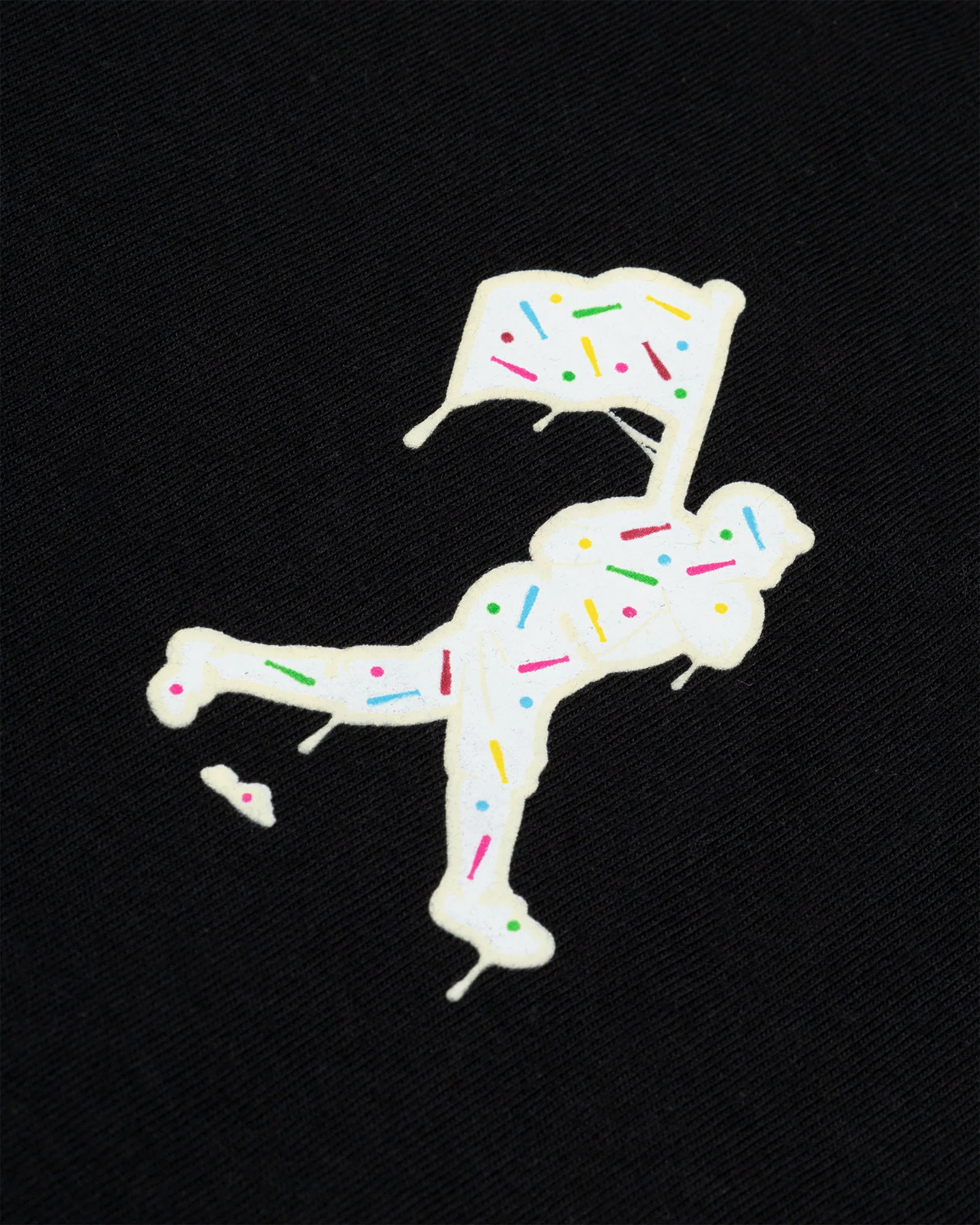 Batter Up Bakery Confetti Cupcake T-Shirt (Black) - Youth - Image 3