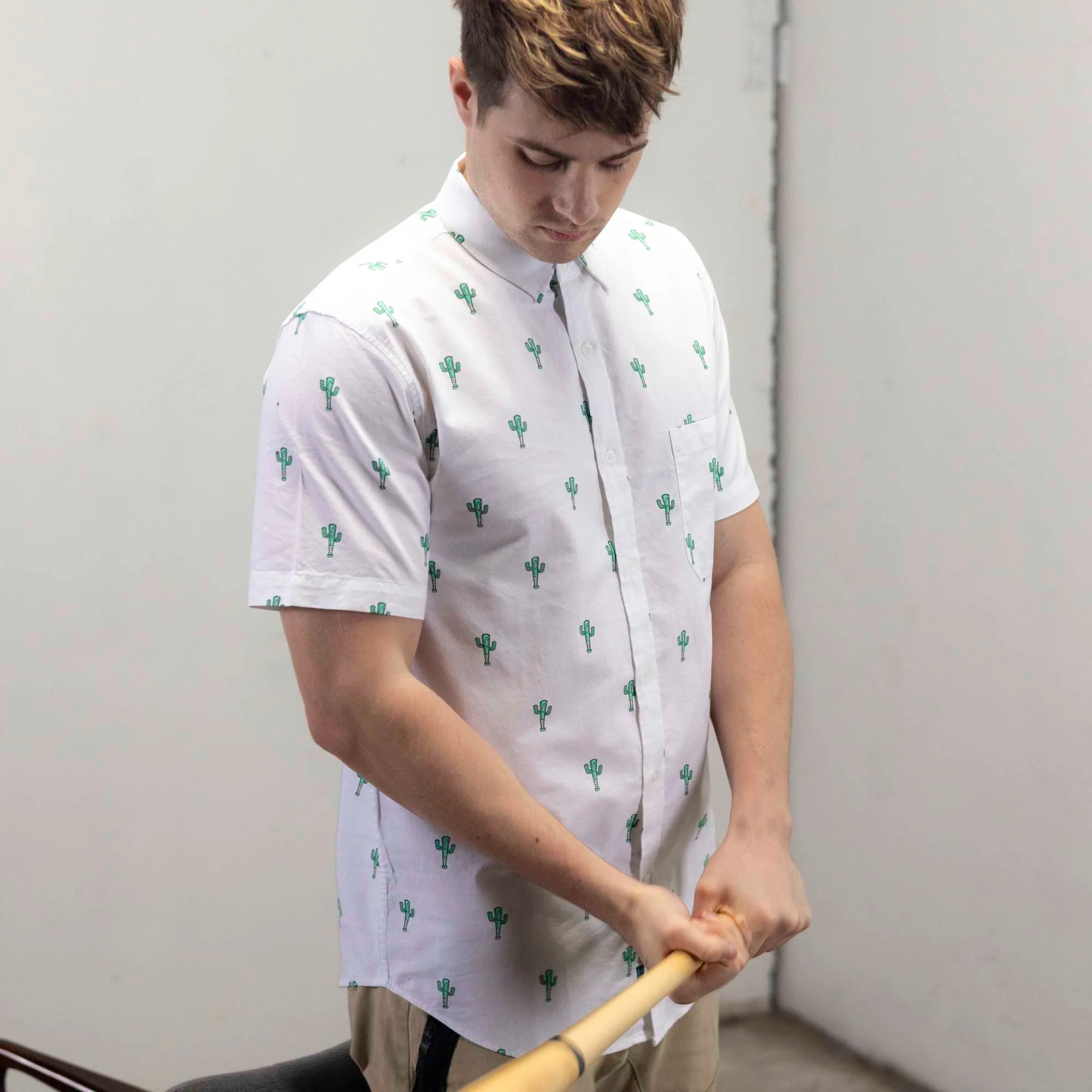Cactus Bat - Oxford Button Down - Image 6