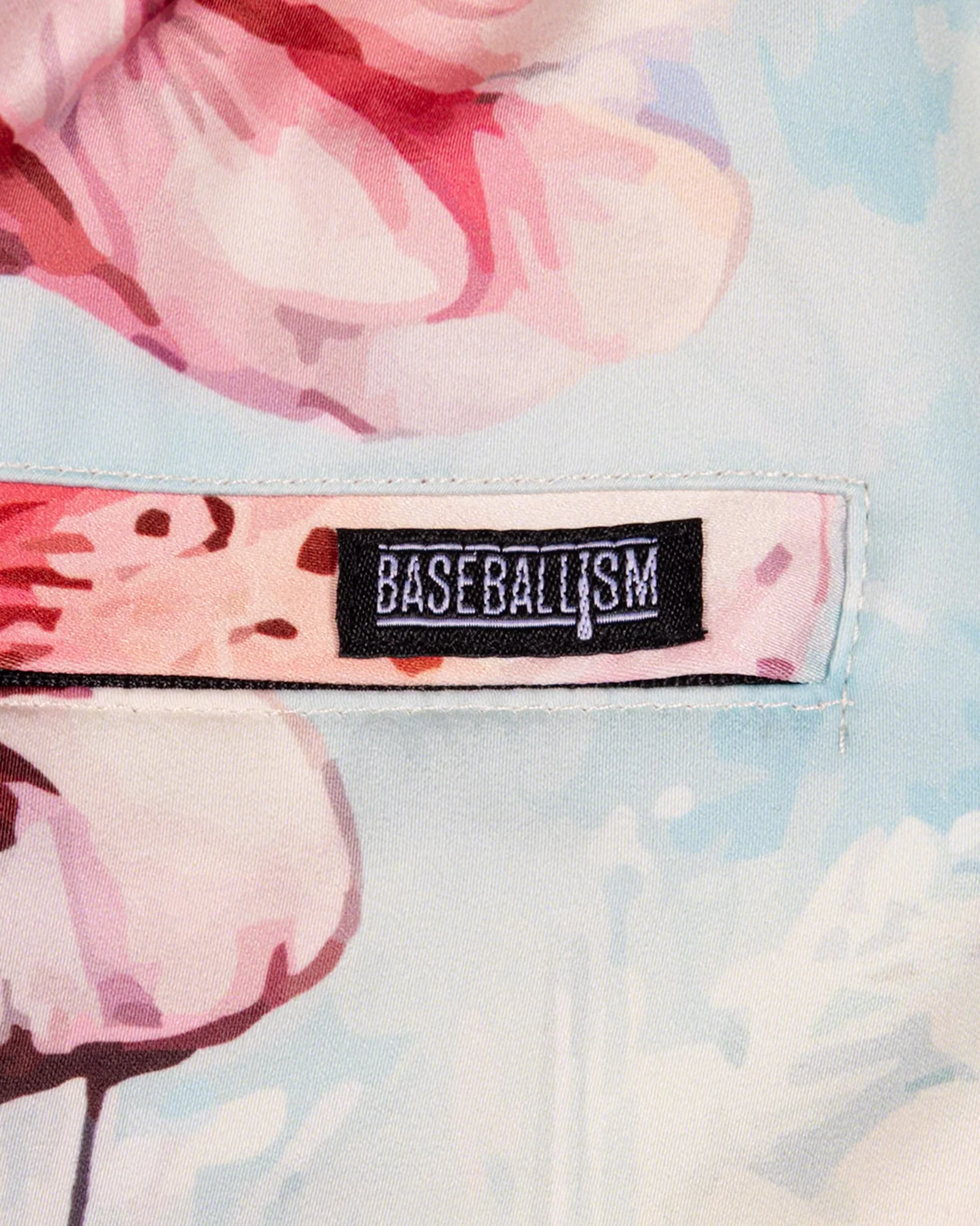 Cherry Blossom Baseball Diamond Lux Satin Shorts - New York Yankees - Image 5