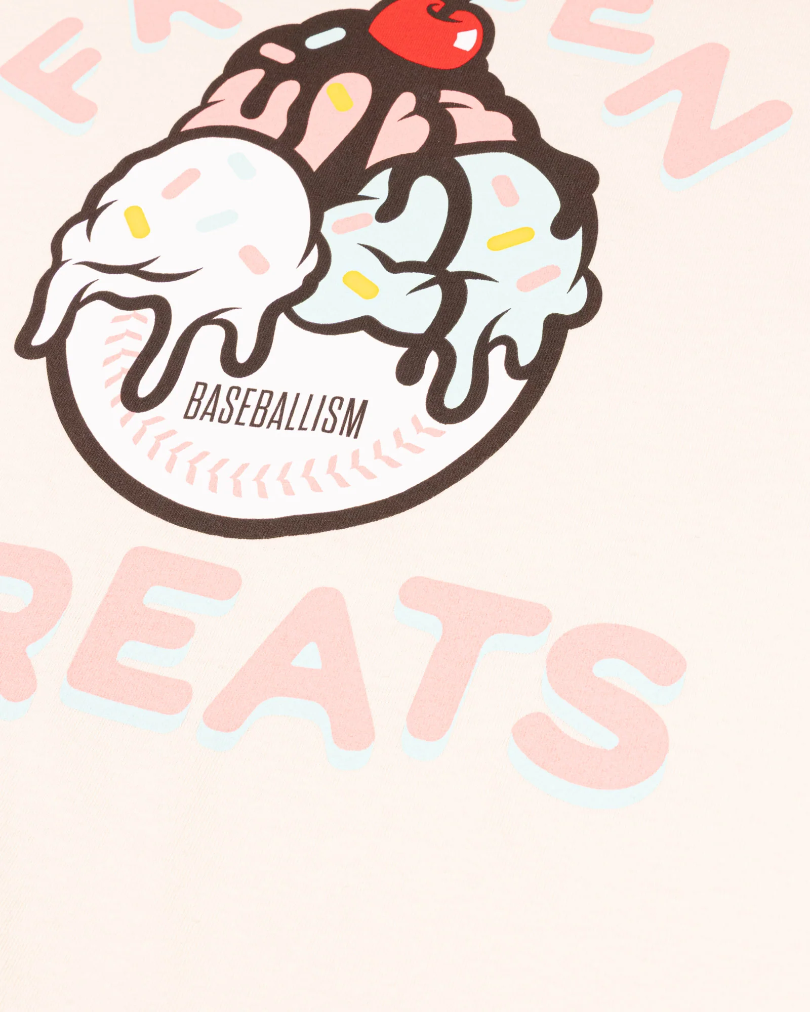 Frozen Treats Ice Cream Sundae Pima Cotton T-Shirt - Vanilla - Image 2