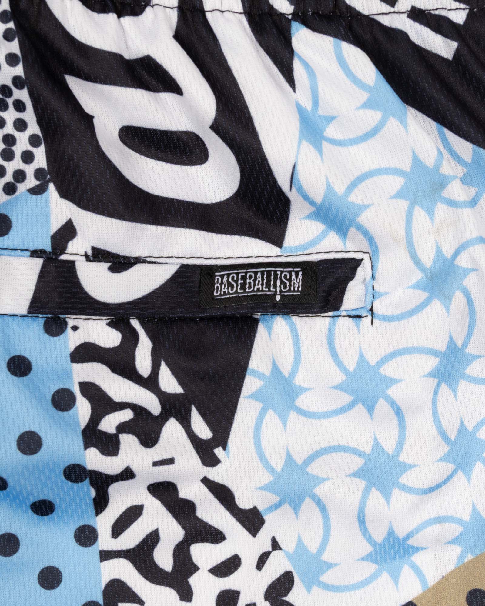 Jackie Robinson Front Page Diamond Air Mesh Shorts - Image 5