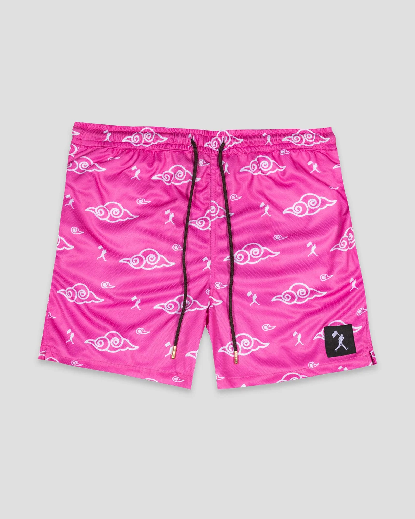 Kumo (Cloud) Anime Diamond Air Mesh Shorts Pink