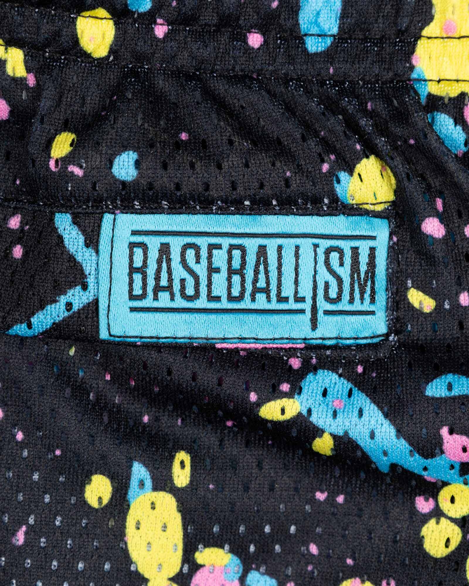 Pitchers That Paint Diamond Pro Mesh Shorts (Black) - Youth - Image 5