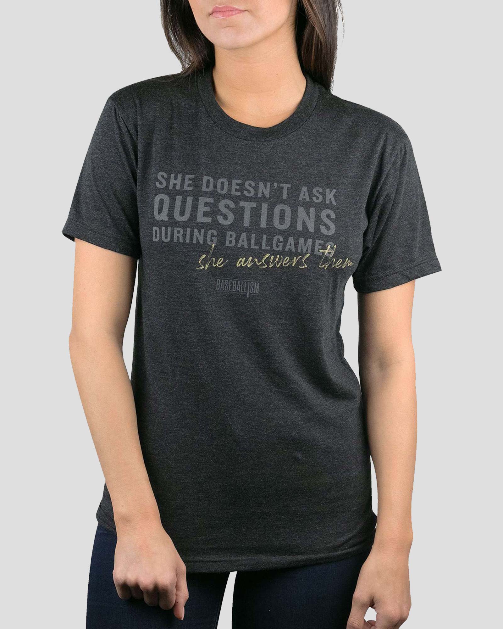 She Answers Them - Warm-Up Tee