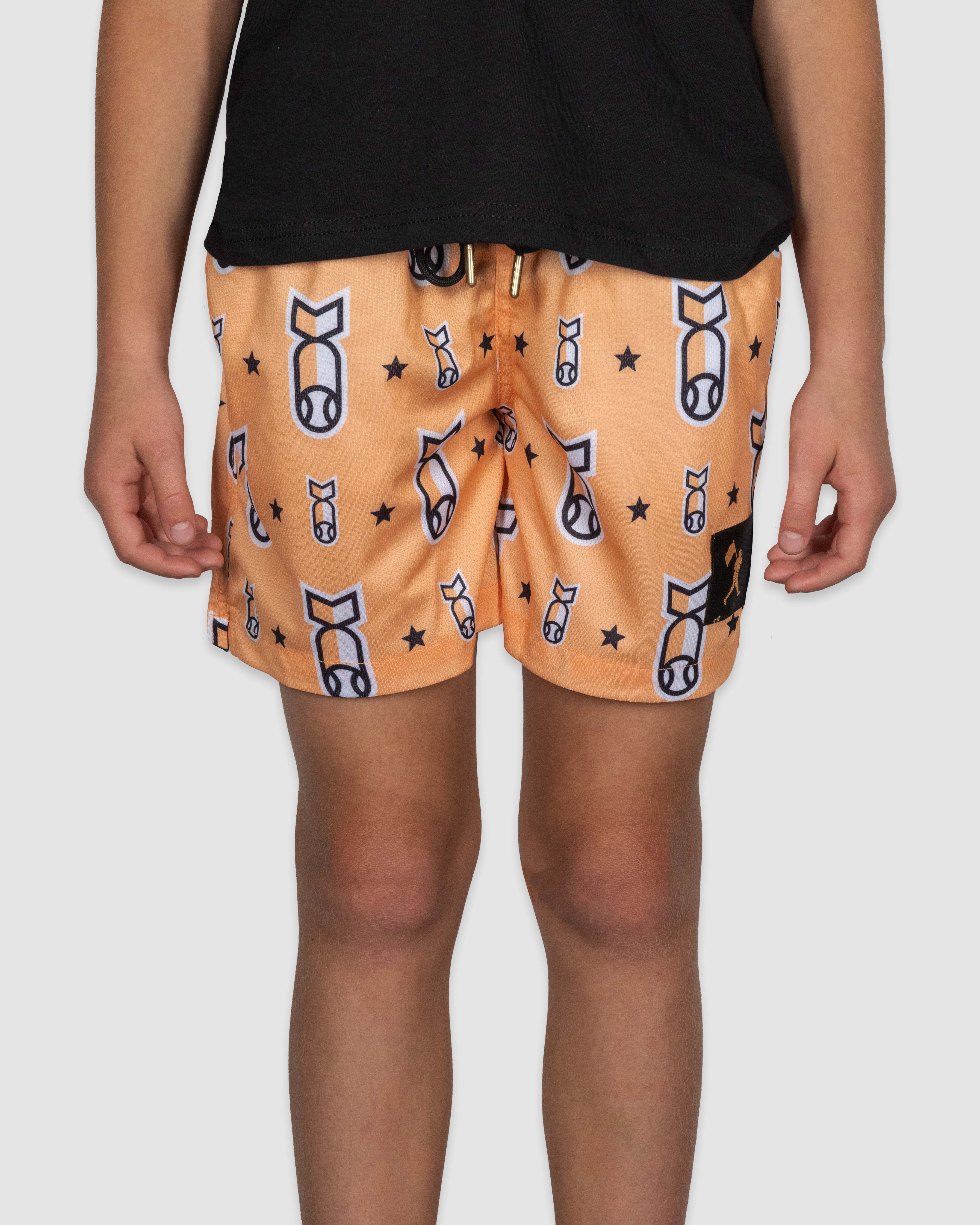 Stay Humble Drop Bombs Diamond Air Mesh Shorts - Youth - Image 2