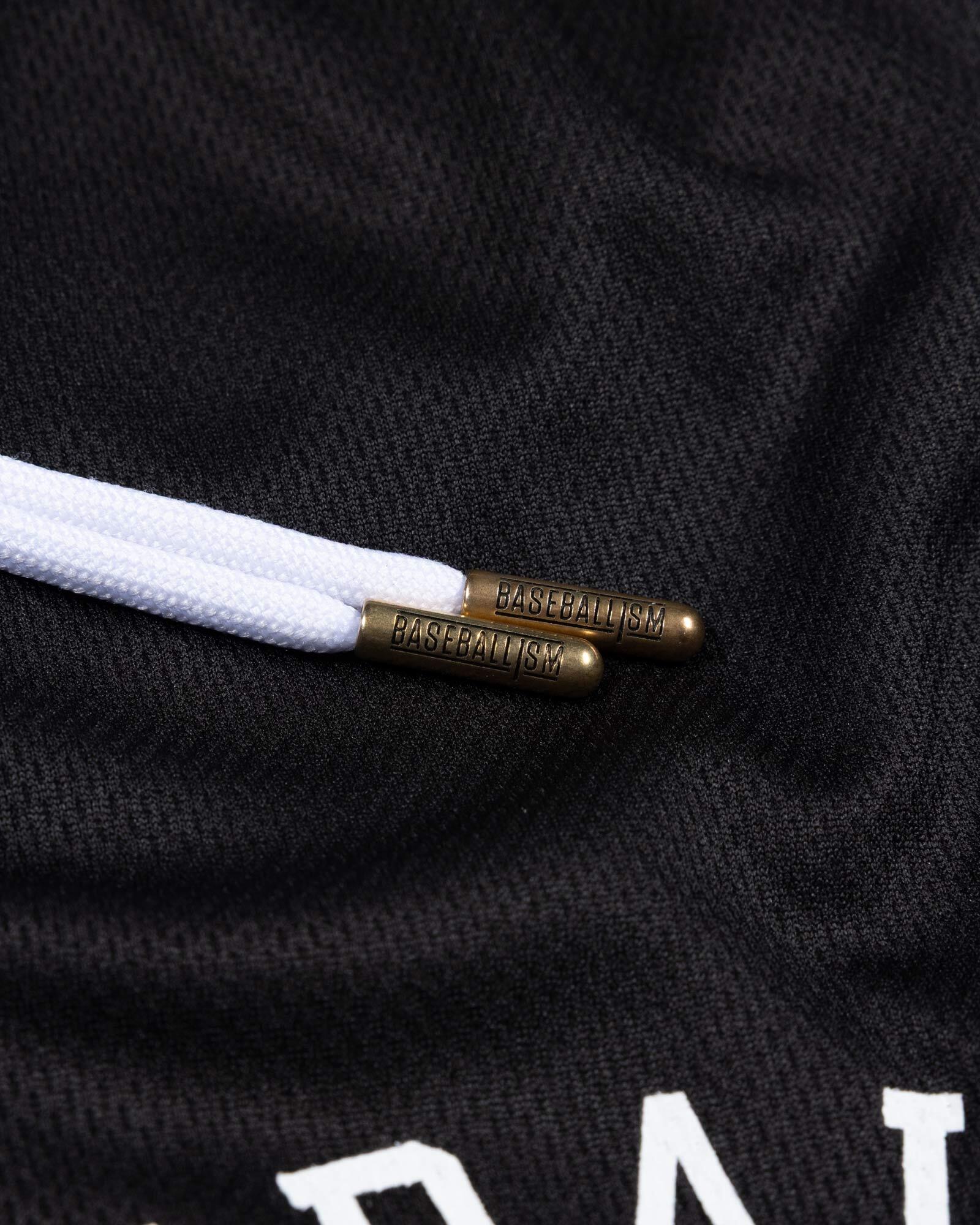 Yuvi Branded Diamond Air Mesh Shorts (Black) - Youth - Image 4